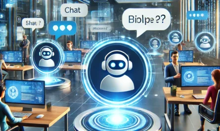 AI chatbots assisting customers in a seamless digital environment